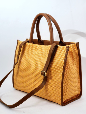 Шоппер Sara Burglar sb2314 dollaro/raffia arancio