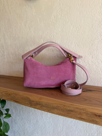 Сумка-хобо Arcadia Roxanne ar5613 camoscio/dollaro mauve