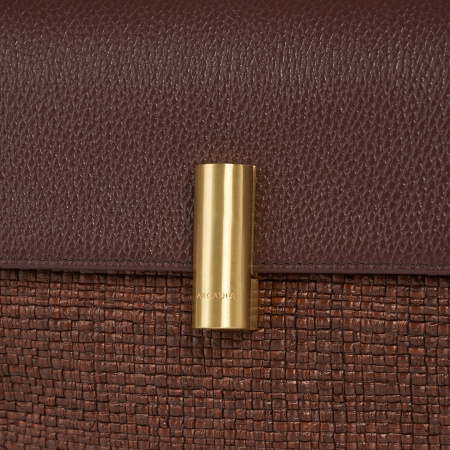 Сумка-седло Arcadia Moon ar4938 dollaro/raffia cognac
