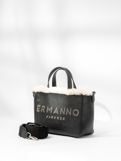 Мини-тоут Ermanno Scervino Vanessa Fur sce12401989 black