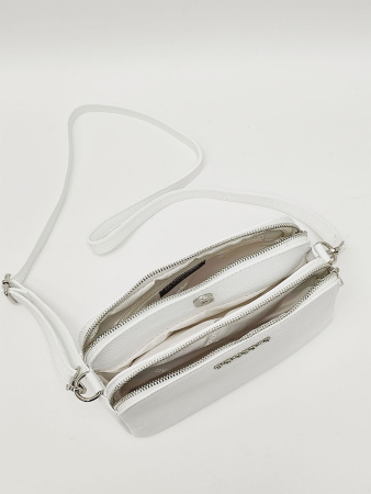 Сумка-багет Di Gregorio gr8798 vitello bianco argento