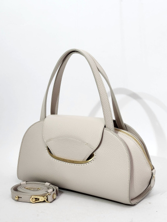 Сумка-боулер Gironacci gir3270 vitello/calf avorio/cuoio