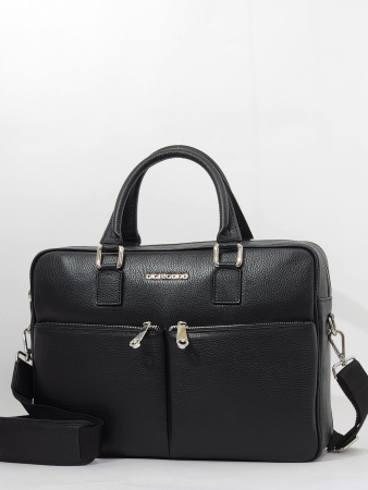 Портфель Di Gregorio gr8709 vitello nero argento