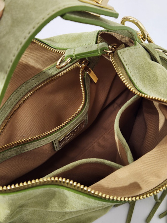 Мини-хобо Claudia Firenze cl11379 camoscio verde