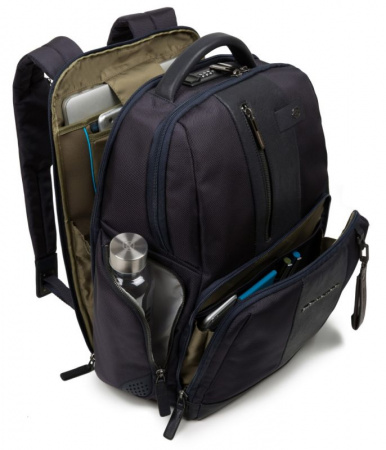 Рюкзак Piquadro Brief CA4439BRBM/N черный натур.кожа/ткань