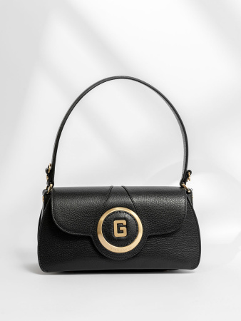 Сумка-багет Gironacci gir3222 vitello/calf nero/pistacchio