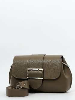 Сумка-багет Di Gregorio gr8745 vitello taupe argento