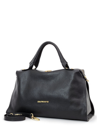 Сумка-боулер Di Gregorio gr1962 vitello nero oro