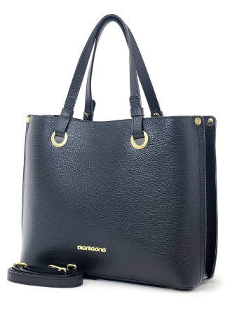 Шоппер Di Gregorio gr8906G vitello nero oro
