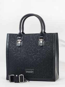 Шоппер Braccialini Font B16865-TY 139 tessuto/poliestere nero/lurex