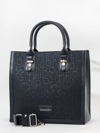 Шоппер Braccialini Font B16865-TY 139 tessuto/poliestere nero/lurex