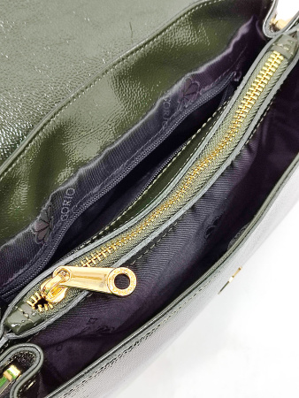 Сумка-багет Di Gregorio gr8745 naplak oliva oro