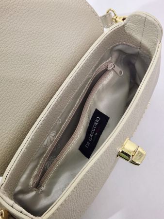 Мини-сэтчел Di Gregorio gr8973 vitello beige oro