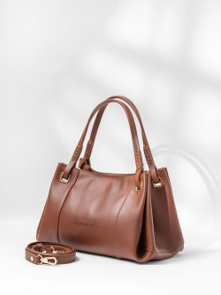 Сумка-тоут Gironacci gir3350 vitello soft/venere brandy