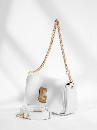 Сумка-багет Gironacci gir2290 naplak/calf bianco/lilla
