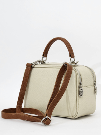 Сумка-боулер Sara Burglar sb172 asia bufalo run beige/cuoio