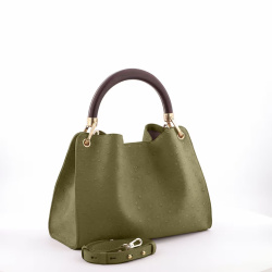 Сумка-тоут Gironacci gir3460 nabuk safari/vitello/venere bosco/bosco