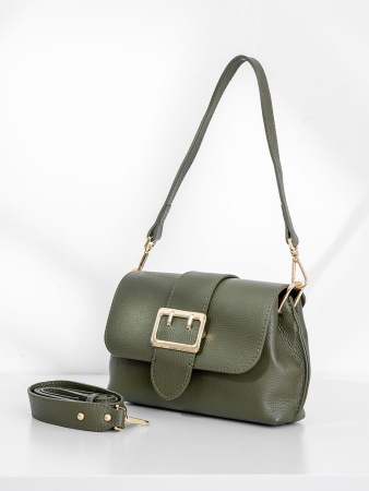 Сумка-багет Steffalini st1139 vitello oliva v1