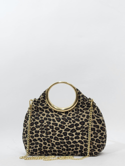 Сумка-тоут Steffalini st2022 nubuk leopard