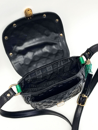 Сумка-седло Marino Orlandi mo1720 logo nero/blu/verde PP