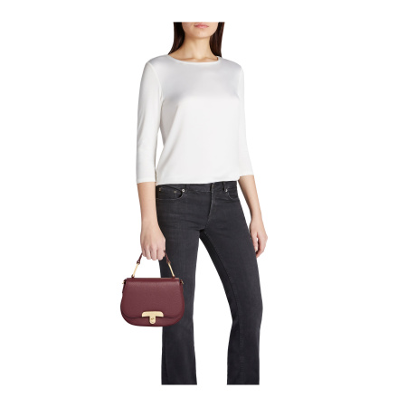 Сумка-седло Braccialini Michelle B18650-PP 404 pelle bordeaux