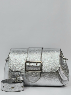 Сумка-багет Di Gregorio gr8745 laminato argento