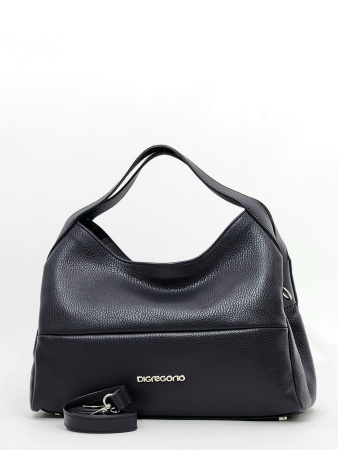 Сумка-хобо Di Gregorio gr1771 vitello blu argento