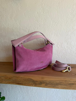 Сумка-хобо Arcadia Roxanne ar5613 camoscio/dollaro mauve