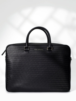 Деловая сумка Baldinini Woven Deluxe G3DPMGBV005C999 black