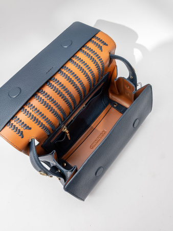 Сэтчел Gironacci gir3242 vitello/calf notte/cuoio