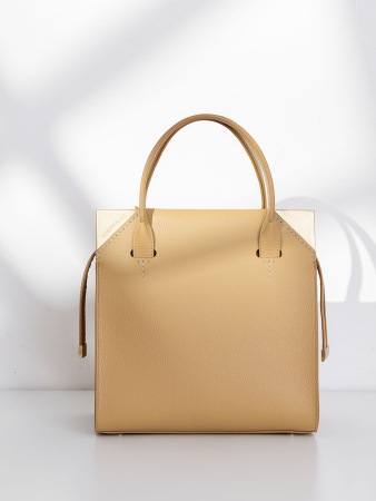 Сумка-боулер Gironacci gir3313 vitello/calf senape/lilla