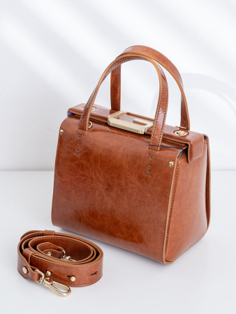 Саквояж Gironacci gir2241 naplak/calf bruciato/viola