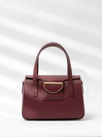 Сумка-боулер Gironacci gir3132 charme/calf vino/cuoio