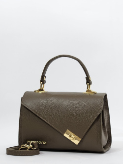 Мини-сэтчел Di Gregorio gr9135 vitello taupe oro