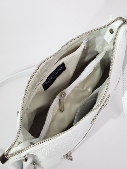 Сумка Di Gregorio gr9142 vitello bianco argento