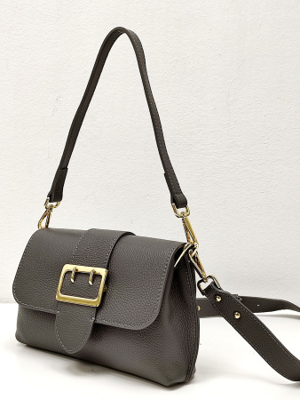 Сумка-багет Steffalini st1139 vitello grigio v1