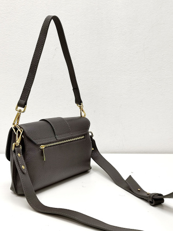 Сумка-багет Steffalini st1139 vitello grigio v1