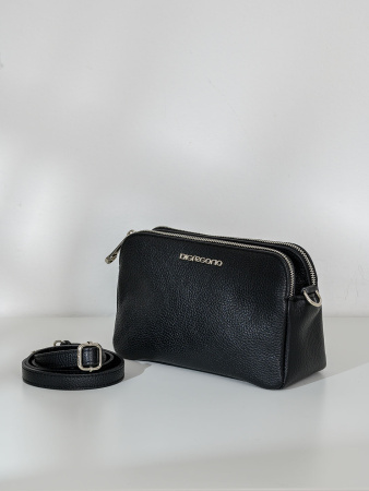 Сумка-багет Di Gregorio gr8798 vitello nero argento