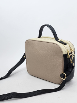Сумка-боулер Ripani rp1226OO 00585 sabbia/nero/ecru