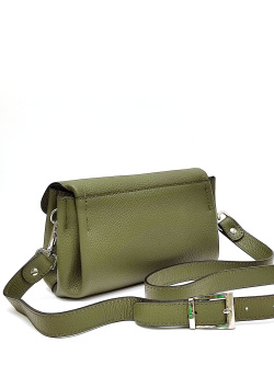 Мини-сэтчел Di Gregorio gr8843P vitello oliva argento