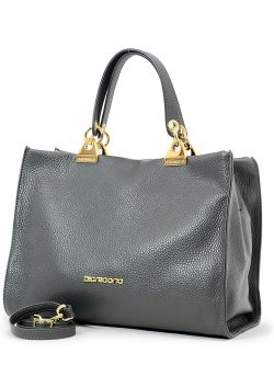 Тоут-шоппер Di Gregorio gr1974 vitello grigio oro