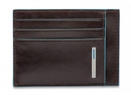 Картхолдер Piquadro Blue Square PP2762B2R/MO коричневый натур.кожа