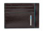 Картхолдер Piquadro Blue Square PP2762B2R/MO коричневый натур.кожа