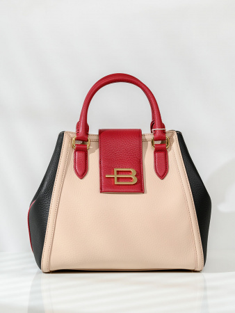 Саквояж-боулер Baldinini Lauren 002 Comp.1311 G4CPWG9J0022T91 nude/black/red
