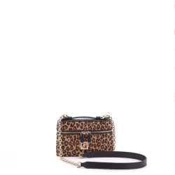 Мини-боулер Gironacci gir0512 cavallino/vitello soft animalier/nero