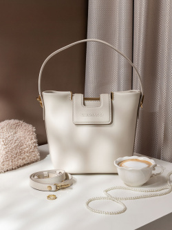 Сумка-тоут Gironacci gir3452 vitello soft/venere off white