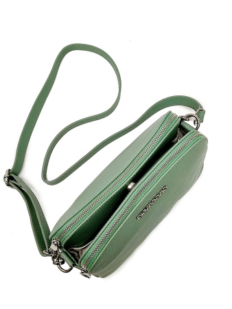 Сумка-багет Di Gregorio gr8798 vitello menta argento