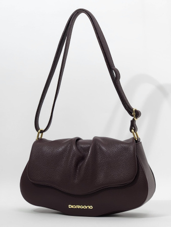 Сумка-седло Di Gregorio gr9013 vitello bordo oro