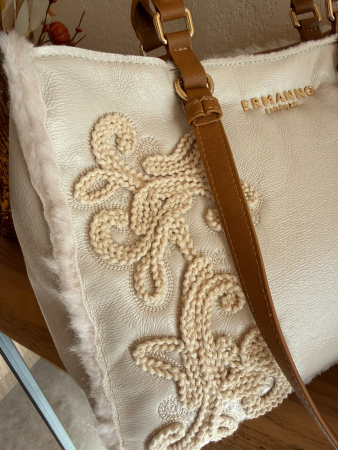 Шоппер Ermanno Scervino Barbara Shiny sce12402249 cream