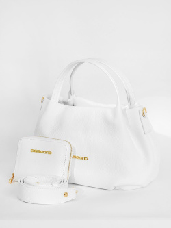 Сумка-тоут и кошелек Di Gregorio gr8810 vitello bianco oro